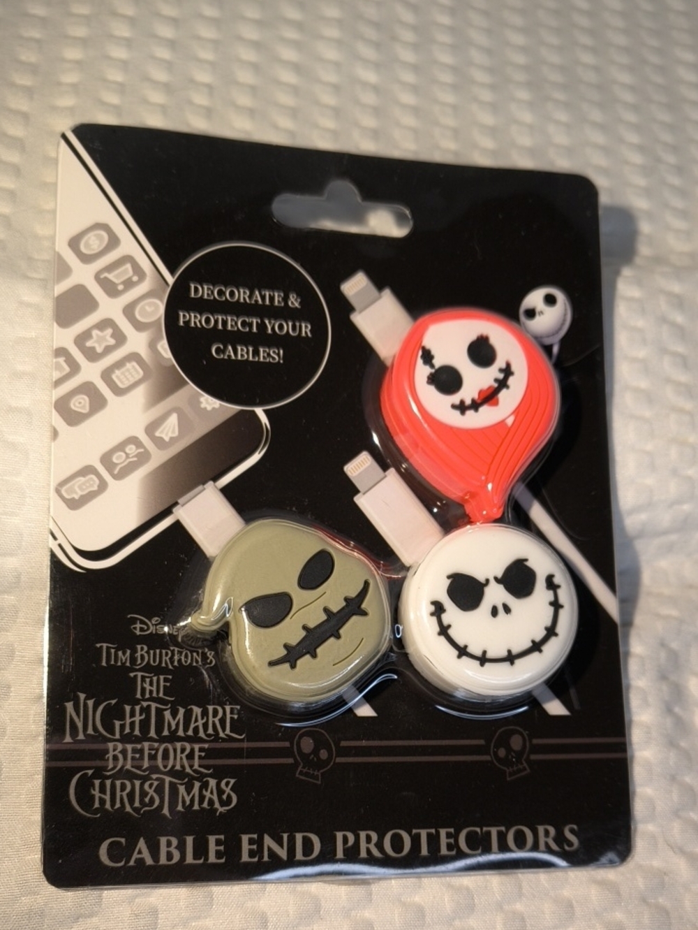 Disney The Nightmare Before Christmas Cable End Protectors -